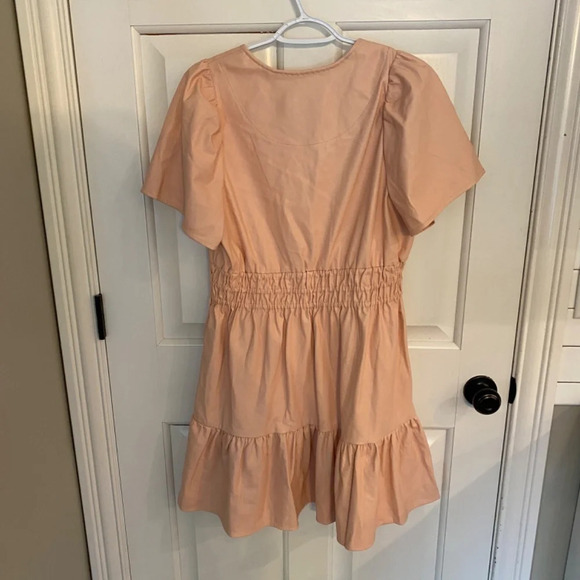 Anthropologie The Somerset Mini Dress: Faux Leather Edition Pink 33737 - Picture 9 of 13
